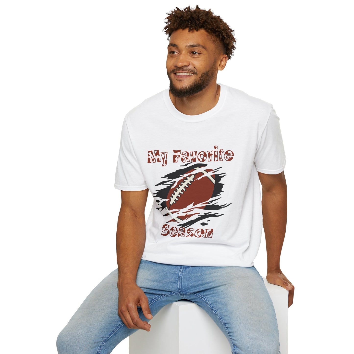 Football Season Unisex T-Shirt, My Favorite Season Tee, Comfortable Sportswear, Gift for Fans, Casual Everyday Wear, Perfect for Game Days