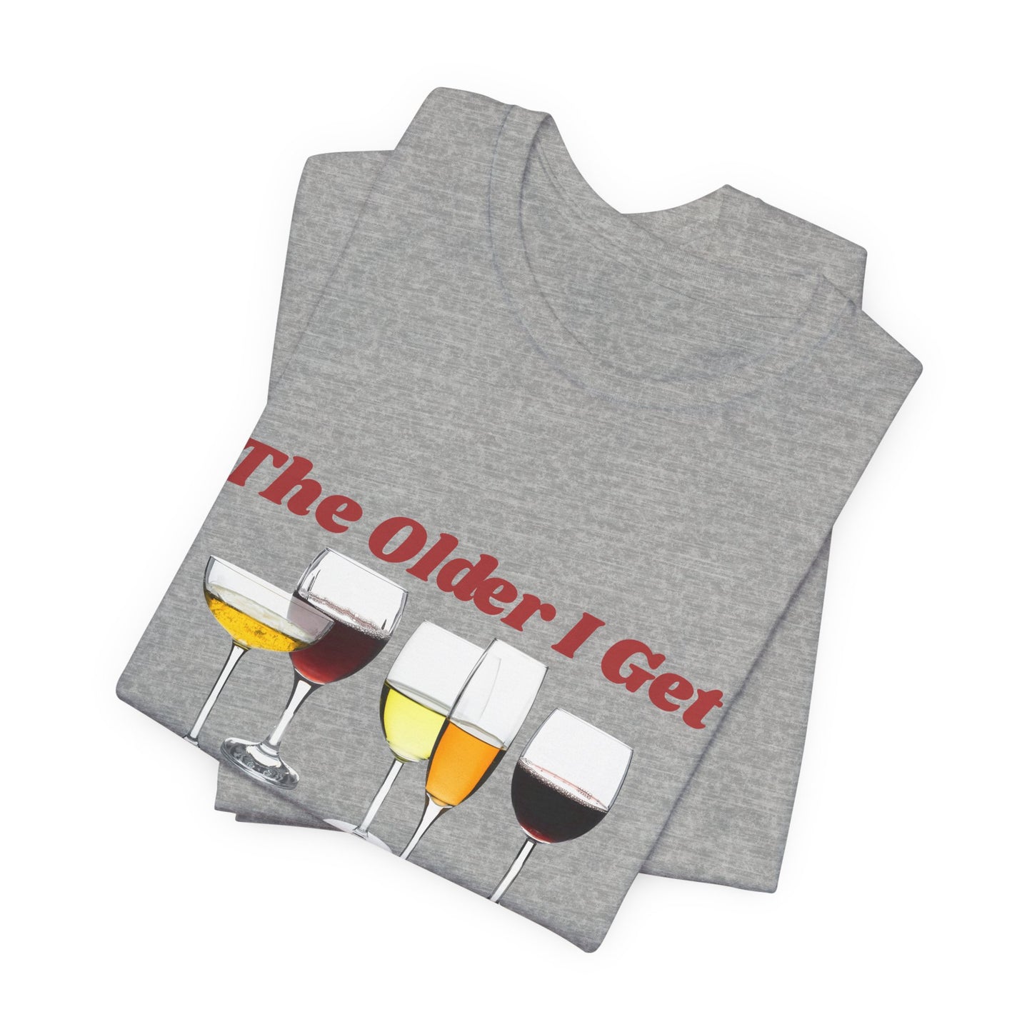 Funny Glasses Tee, Unisex Jersey T-Shirt, Wine Lover Gift, Birthday Gift, Relaxed Fit T-Shirt, Humor Tee, Wine Glass Design