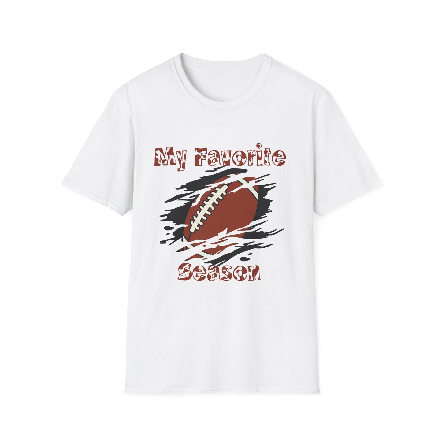 Football Season Unisex T-Shirt, My Favorite Season Tee, Comfortable Sportswear, Gift for Fans, Casual Everyday Wear, Perfect for Game Days