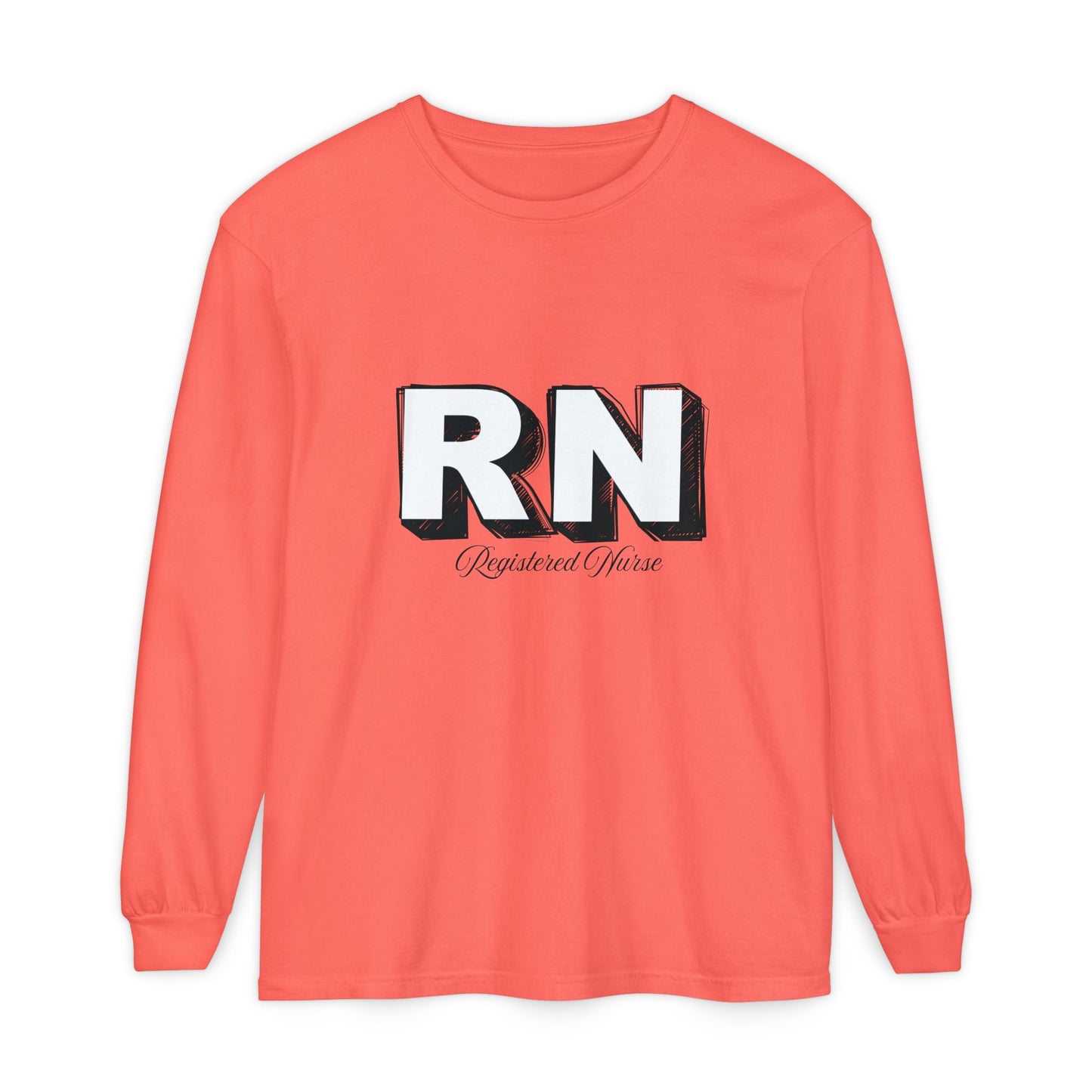 Registered Nurse Long Sleeve T-Shirt, Nursing Gift, Healthcare Apparel, Medical Uniform, Caregiver Tees