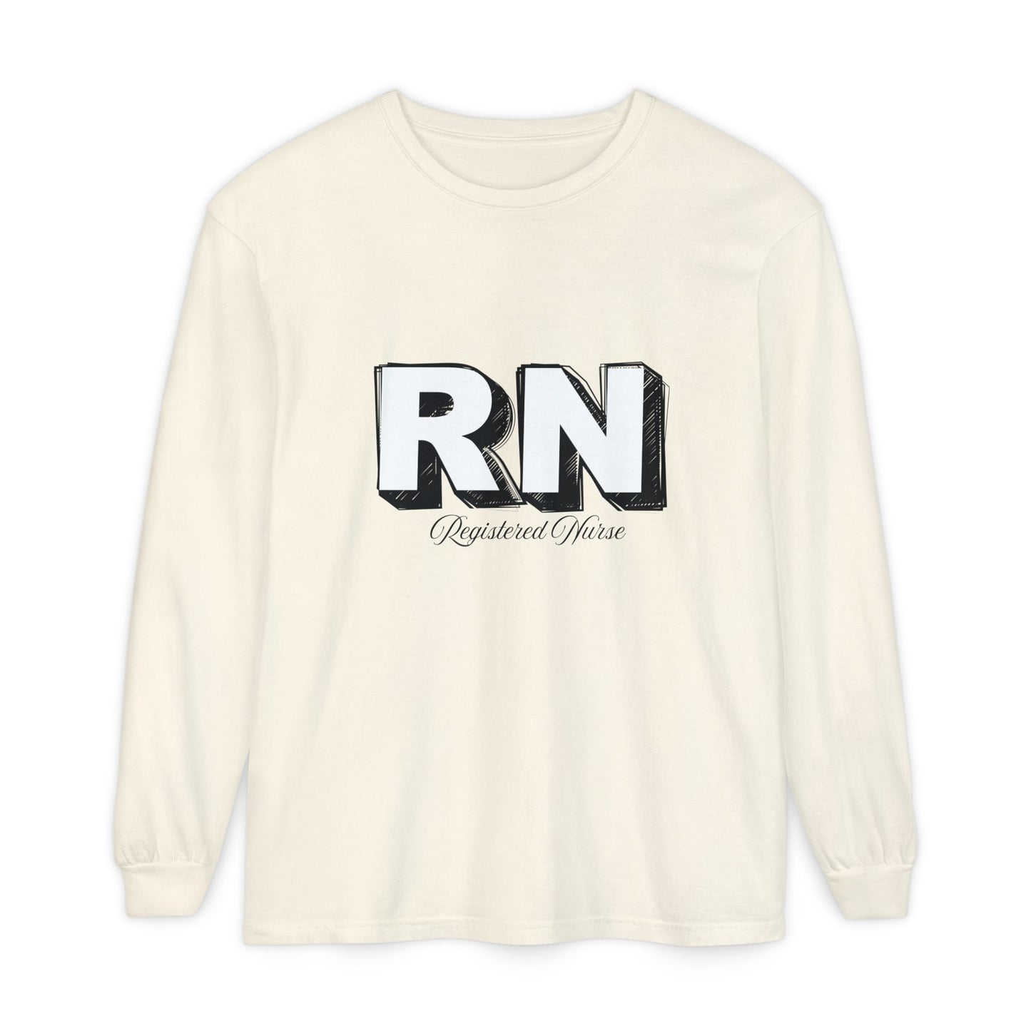 Registered Nurse Long Sleeve T-Shirt, Nursing Gift, Healthcare Apparel, Medical Uniform, Caregiver Tees