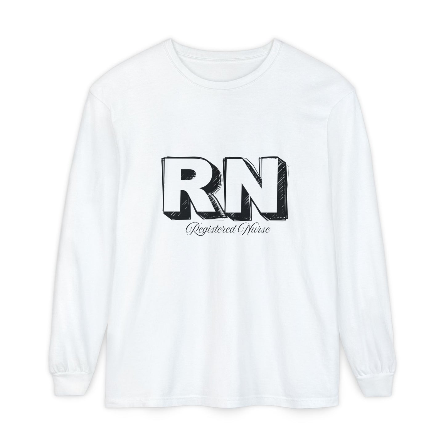 Registered Nurse Long Sleeve T-Shirt, Nursing Gift, Healthcare Apparel, Medical Uniform, Caregiver Tees