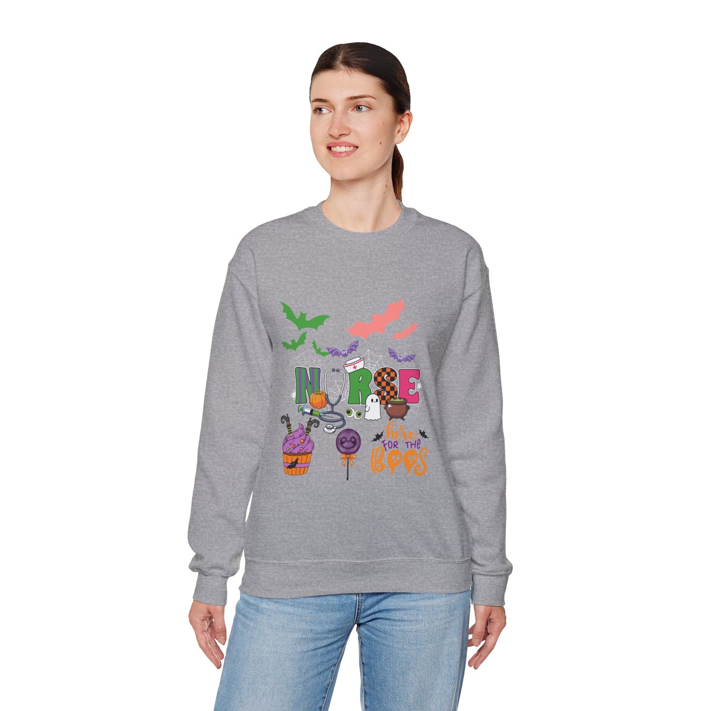 Halloween Vibes Sweatshirt - Perfect for Fall Celebrations, Cozy Style, Cute Gift for Spooky Season, Unisex Crewneck, Trick or Treat [...]