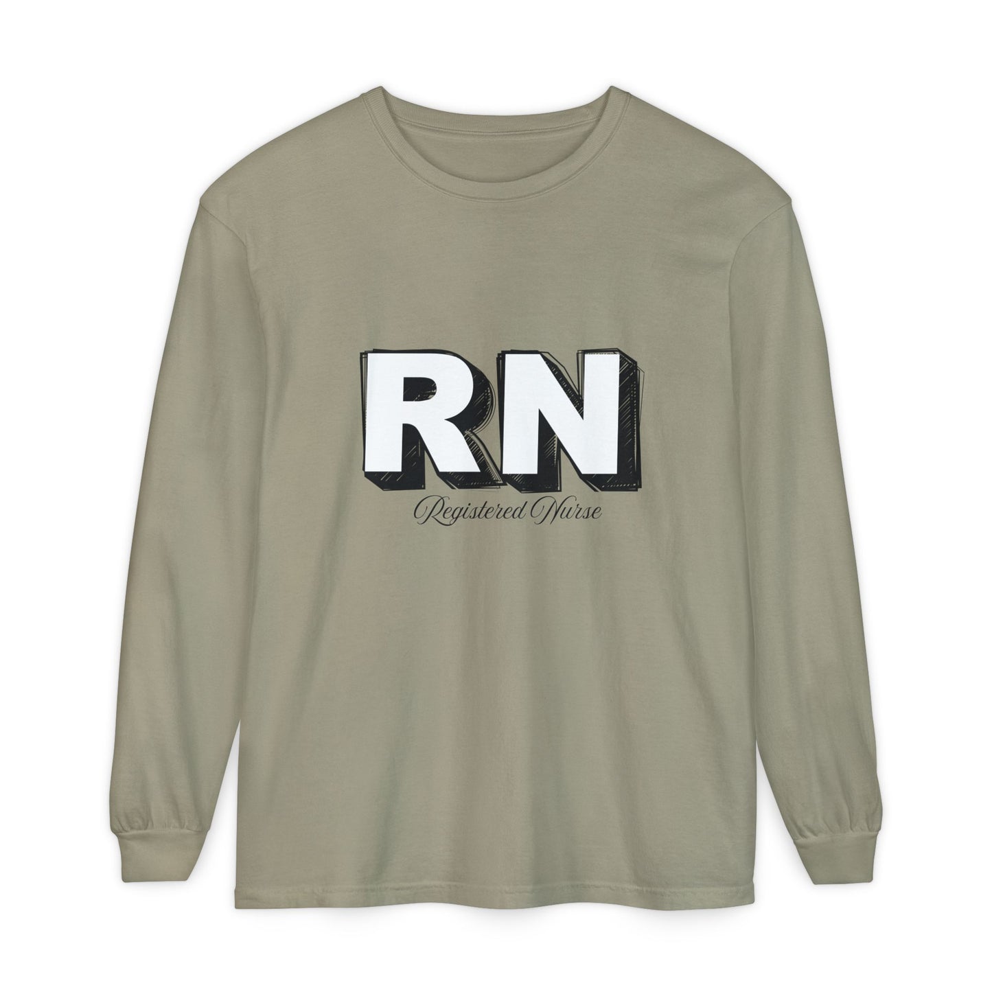Registered Nurse Long Sleeve T-Shirt, Nursing Gift, Healthcare Apparel, Medical Uniform, Caregiver Tees